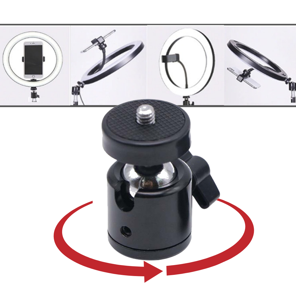 16 cm circular LED lamp with tripod