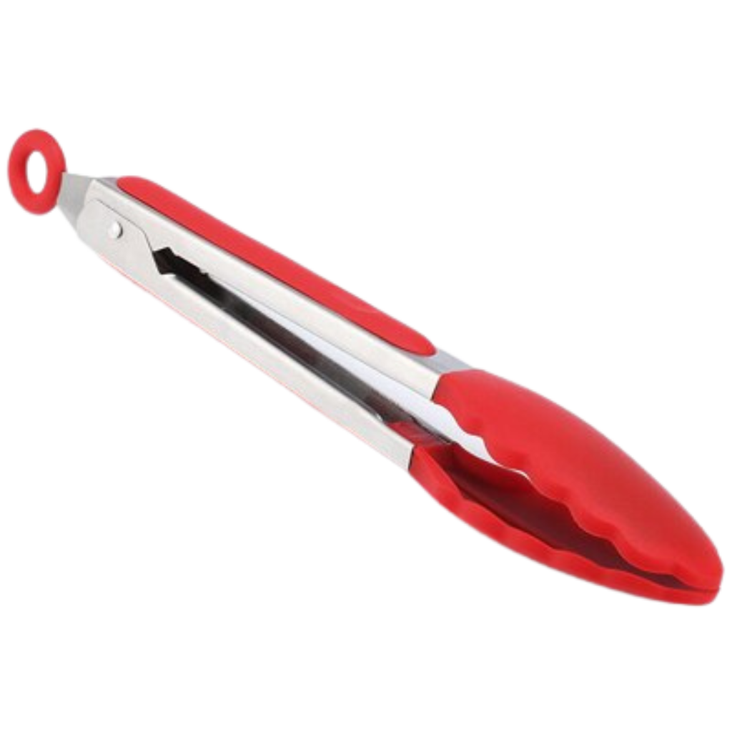 Stainless Steel Barbecue Tongs with Silicone Handle