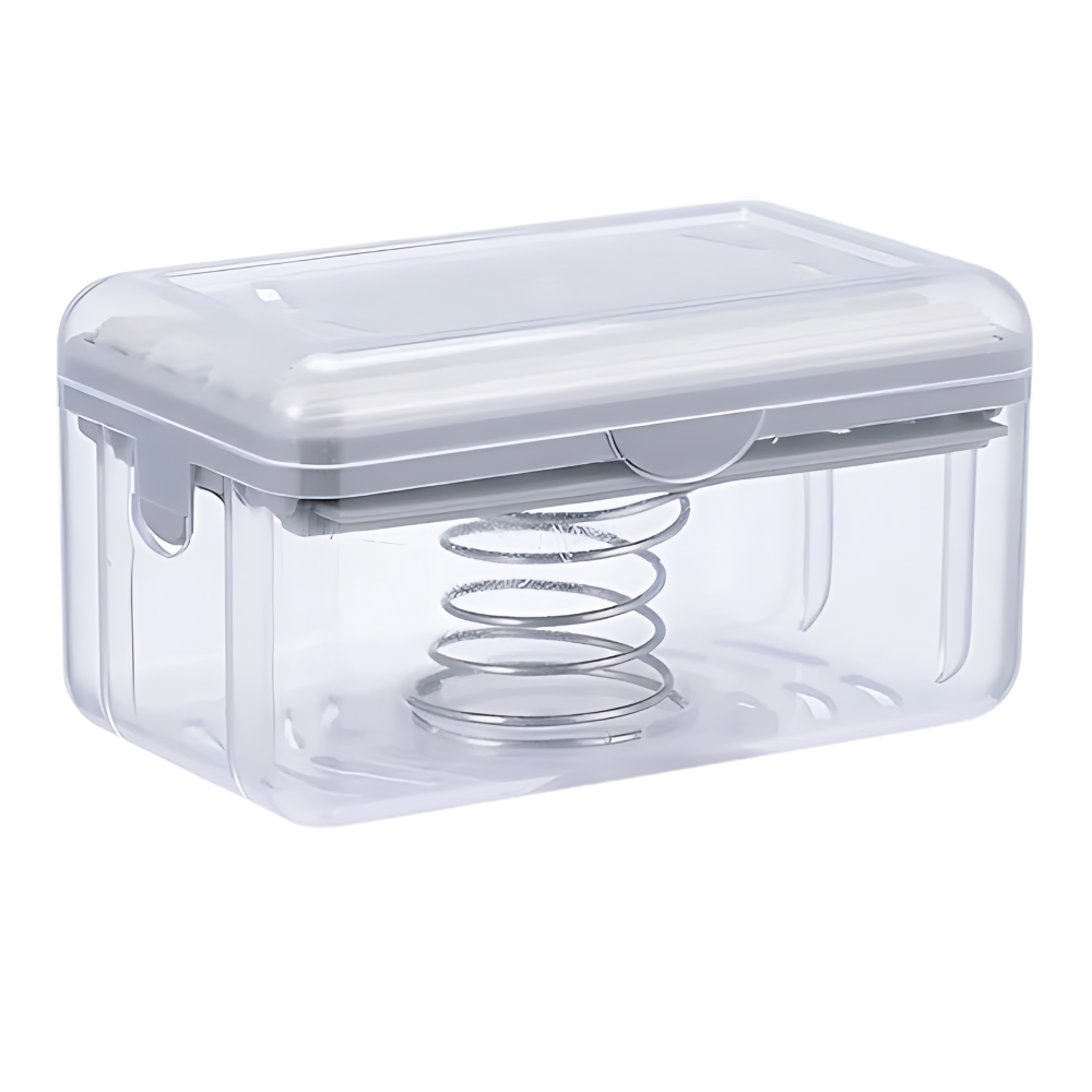 Distributeur de savon 2 en 1 -Gris - Ozerty