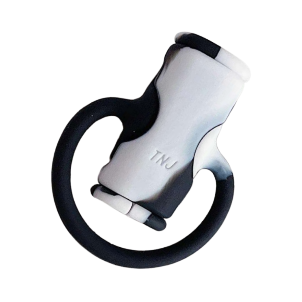 Enrouleur de câble en silicone 2 en 1
 -Noir Blanc - Ozerty