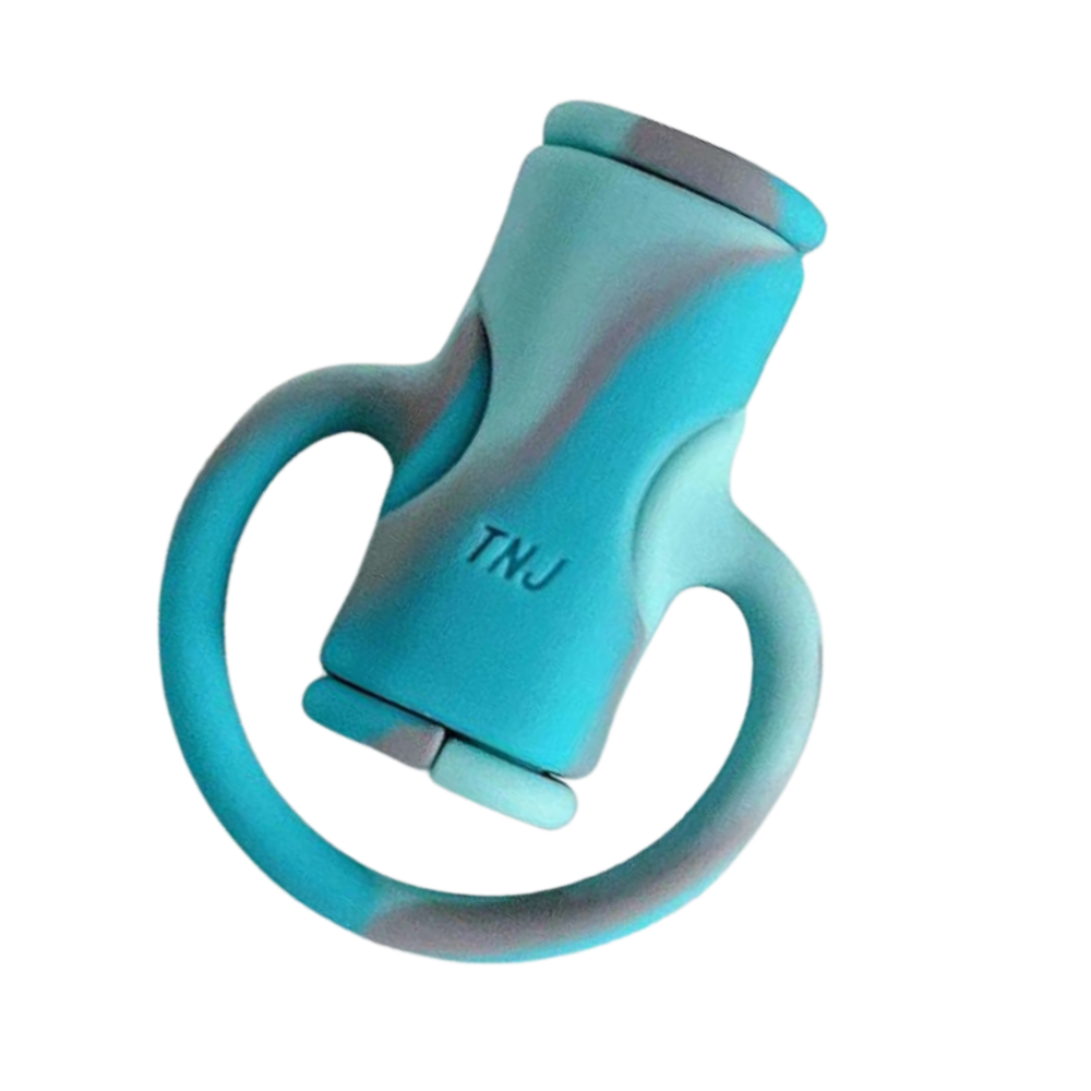 Enrouleur de câble en silicone 2 en 1
 -Bleu dégradé - Ozerty