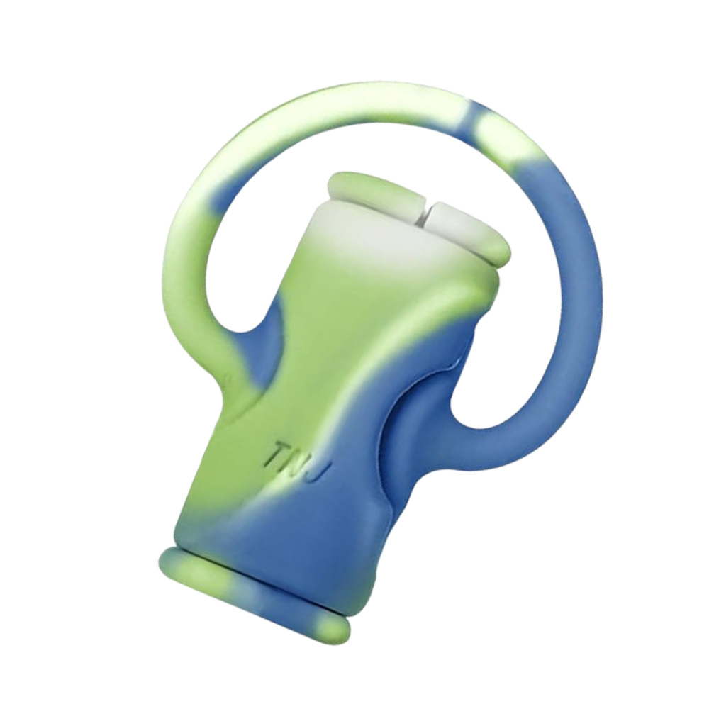 Enrouleur de câble en silicone 2 en 1
 -Bleu Vert - Ozerty