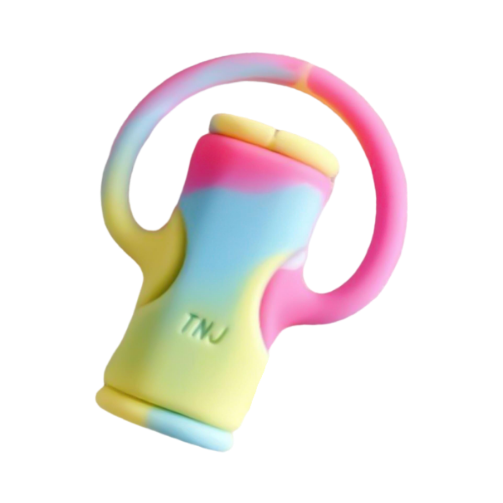 Enrouleur de câble en silicone 2 en 1
 -Bleu rose - Ozerty