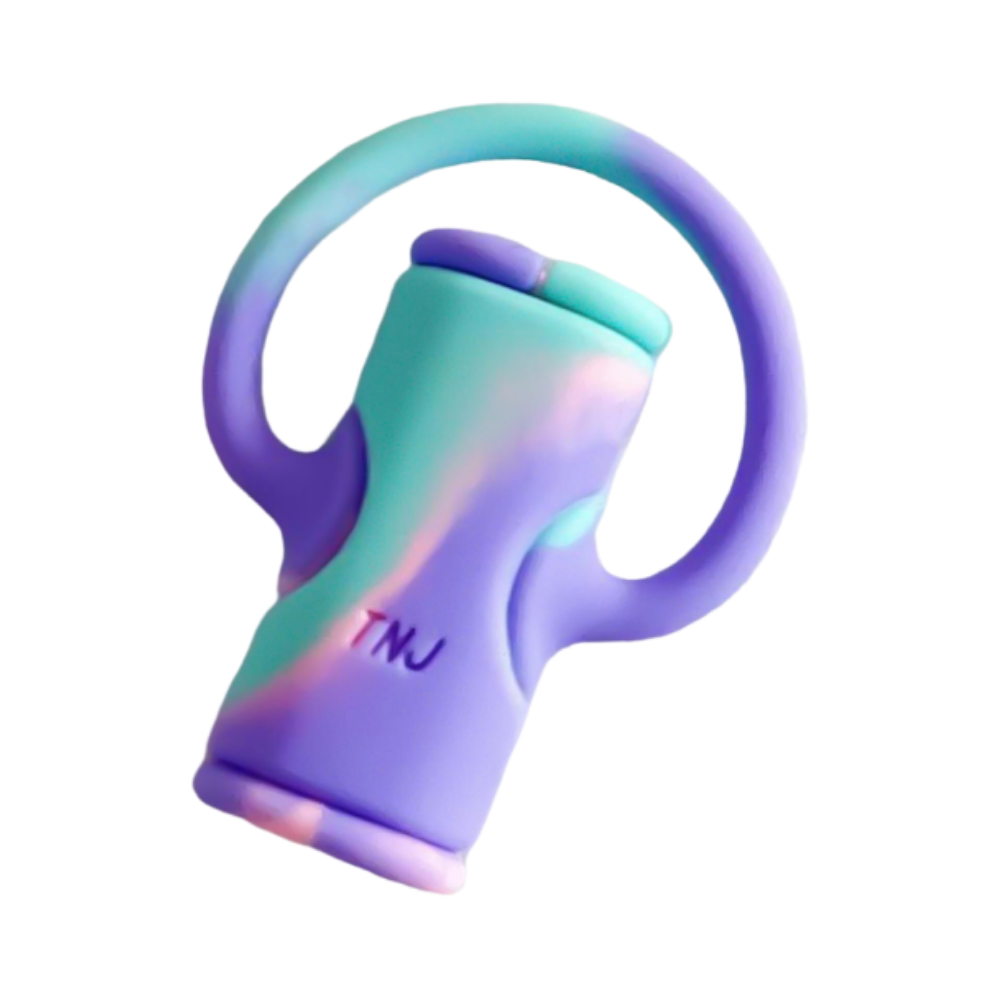 Enrouleur de câble en silicone 2 en 1
 -Bleu violet - Ozerty