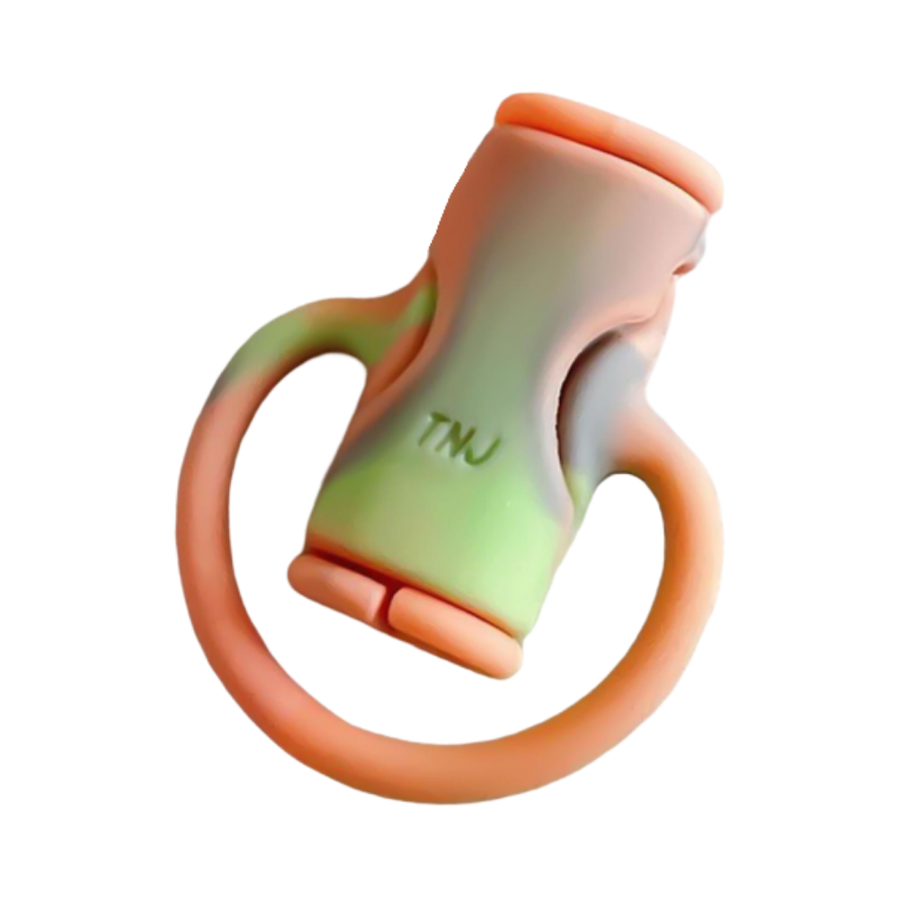 Enrouleur de câble en silicone 2 en 1
 -Orange Vert - Ozerty