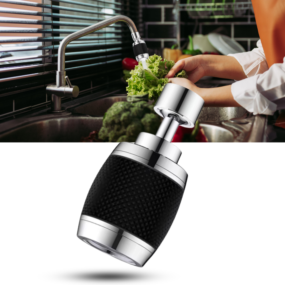 Filtre à eau monté sur robinet 360° à 3 modes - Ozerty