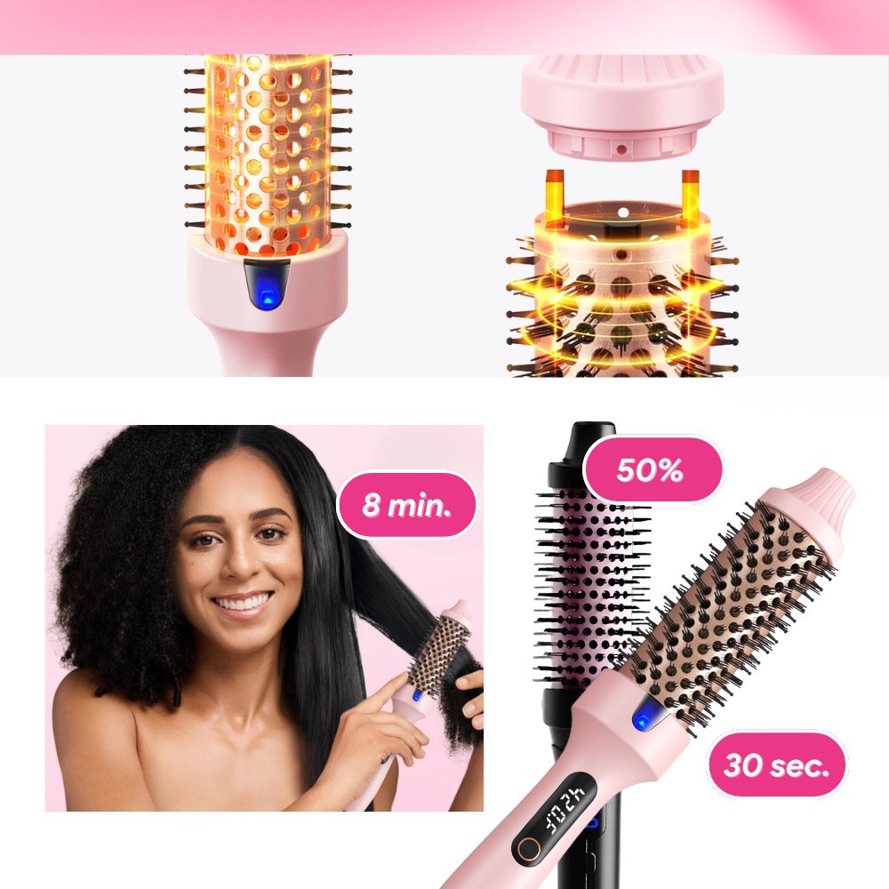Brosse ronde thermique 3 en 1 - Ozerty