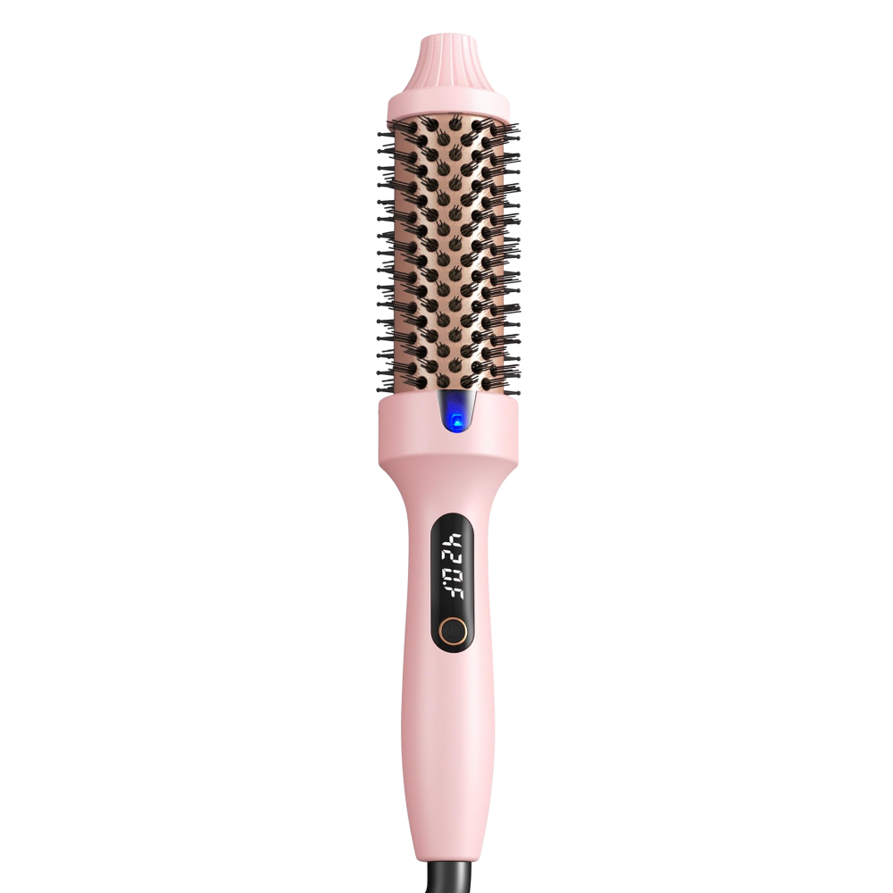 Brosse ronde thermique 3 en 1 -Rose - Ozerty