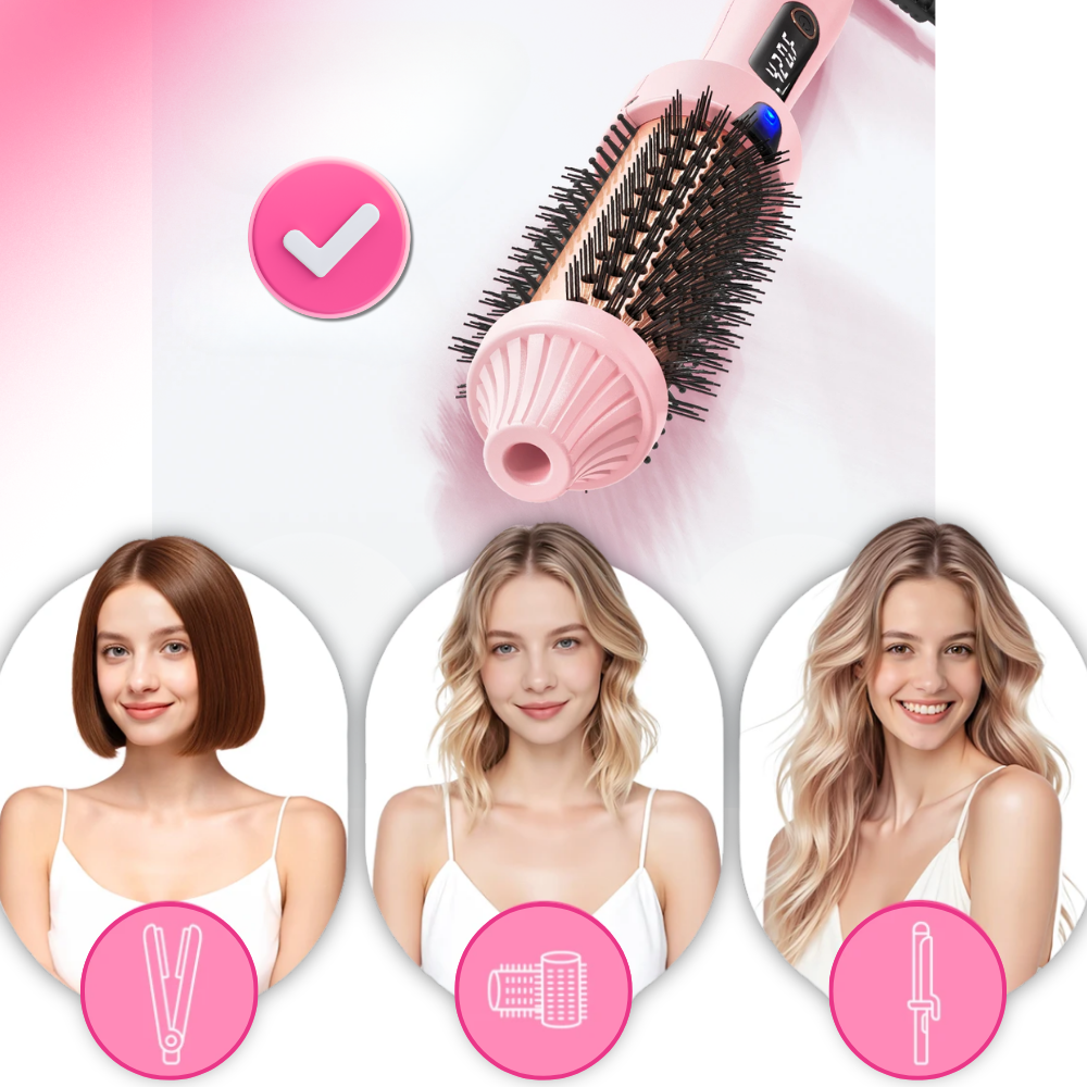 Brosse ronde thermique 3 en 1 - Ozerty