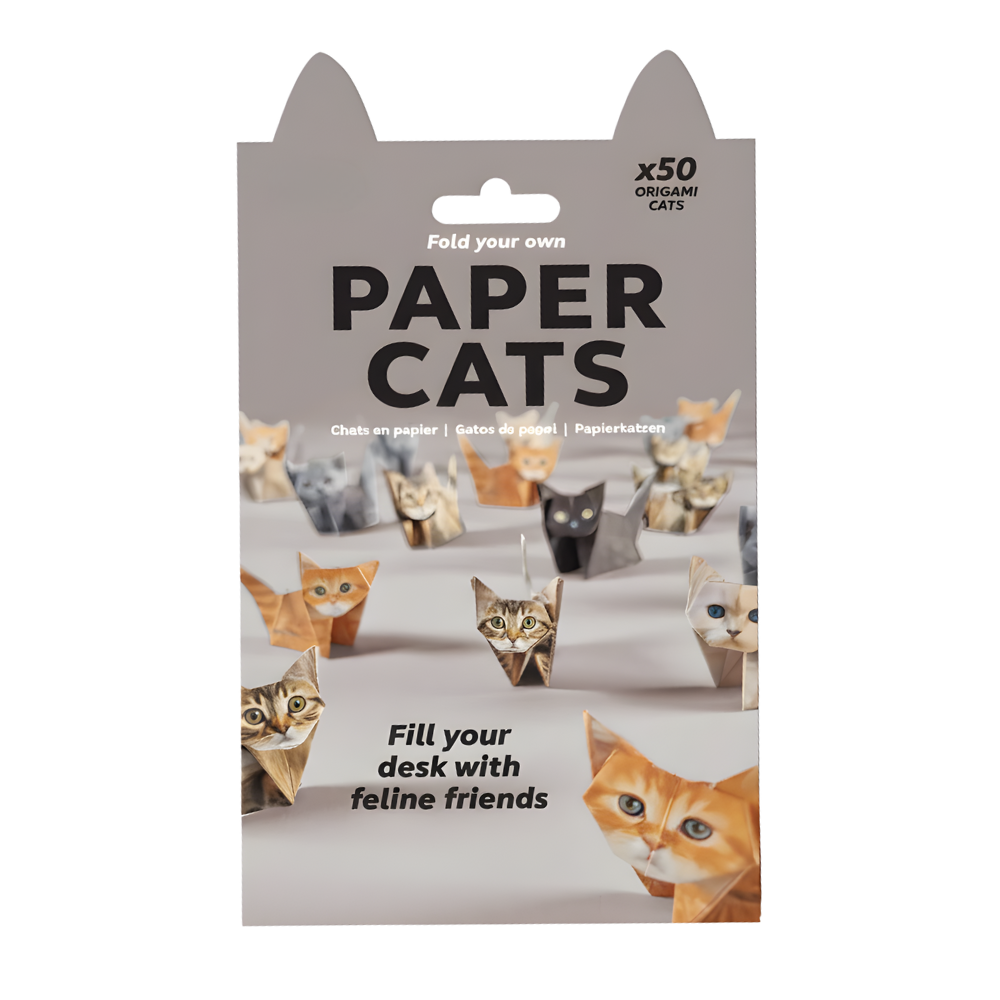 Papier origami 3D d'animaux  -Chat - Ozerty