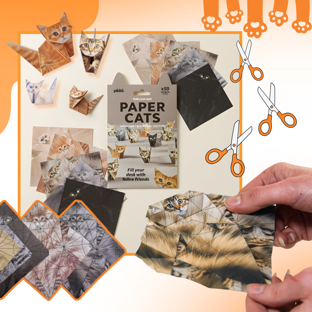 Papier origami 3D d'animaux  - Ozerty