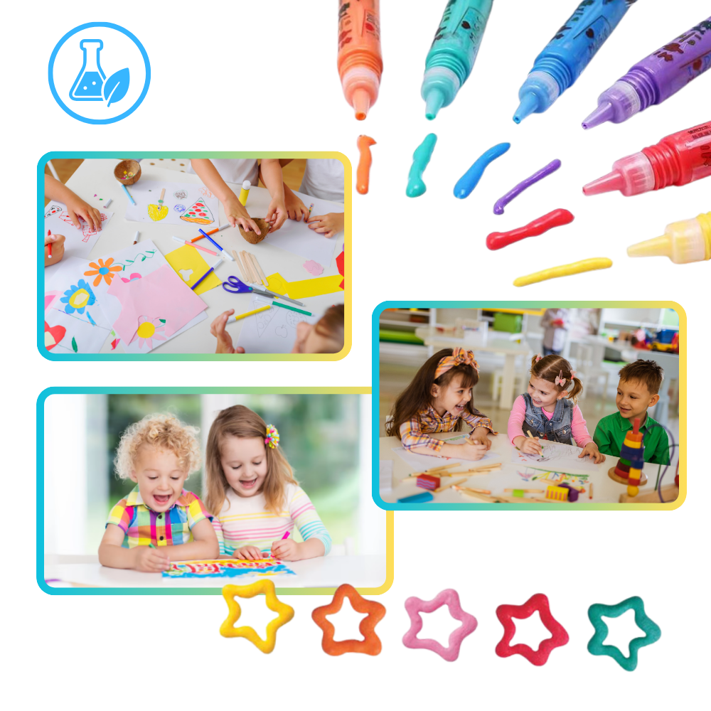 Stylo Pop Corn avec effet 3D - Ozerty