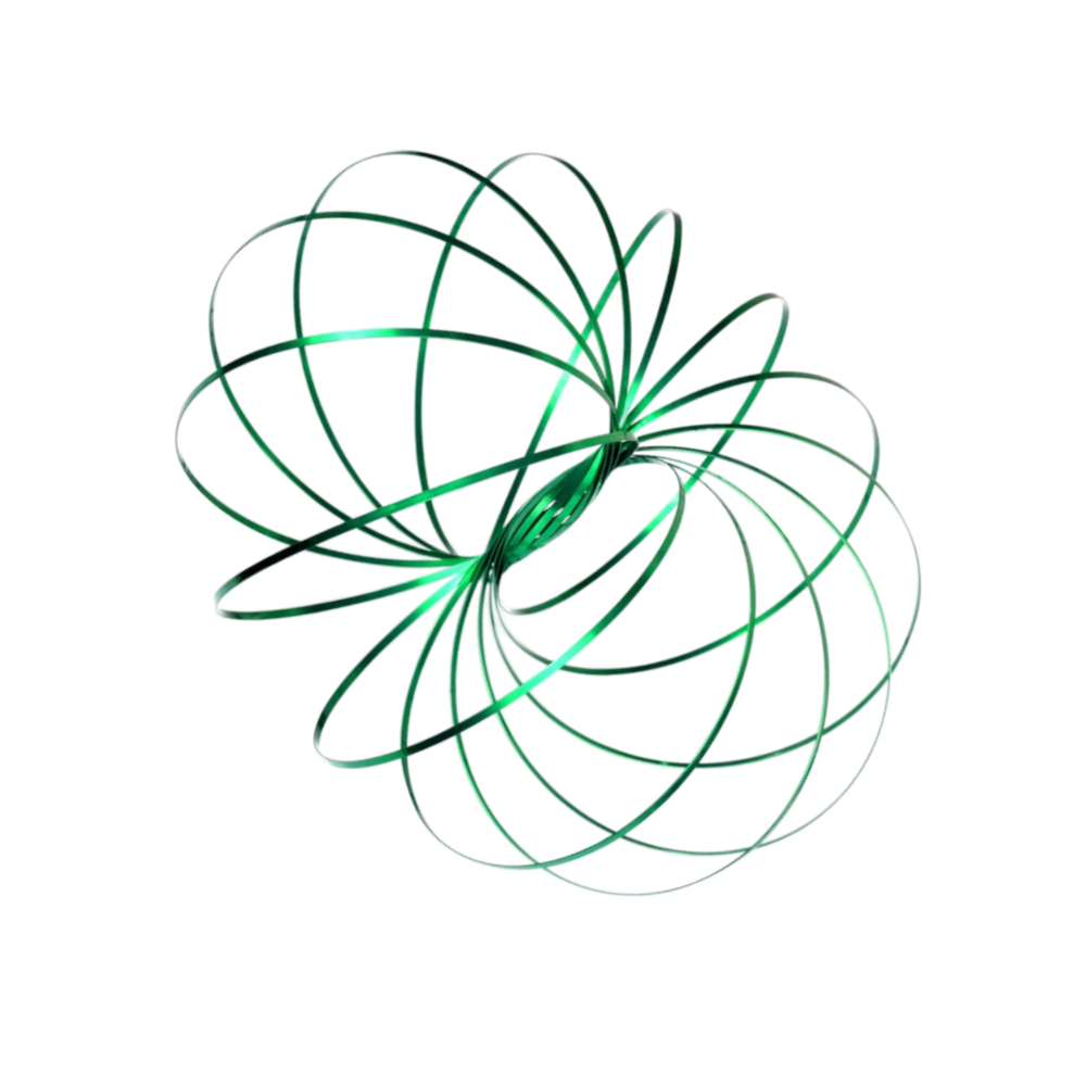 Bracelet spirale bras 3D en acier inoxydable -Vert - Ozerty