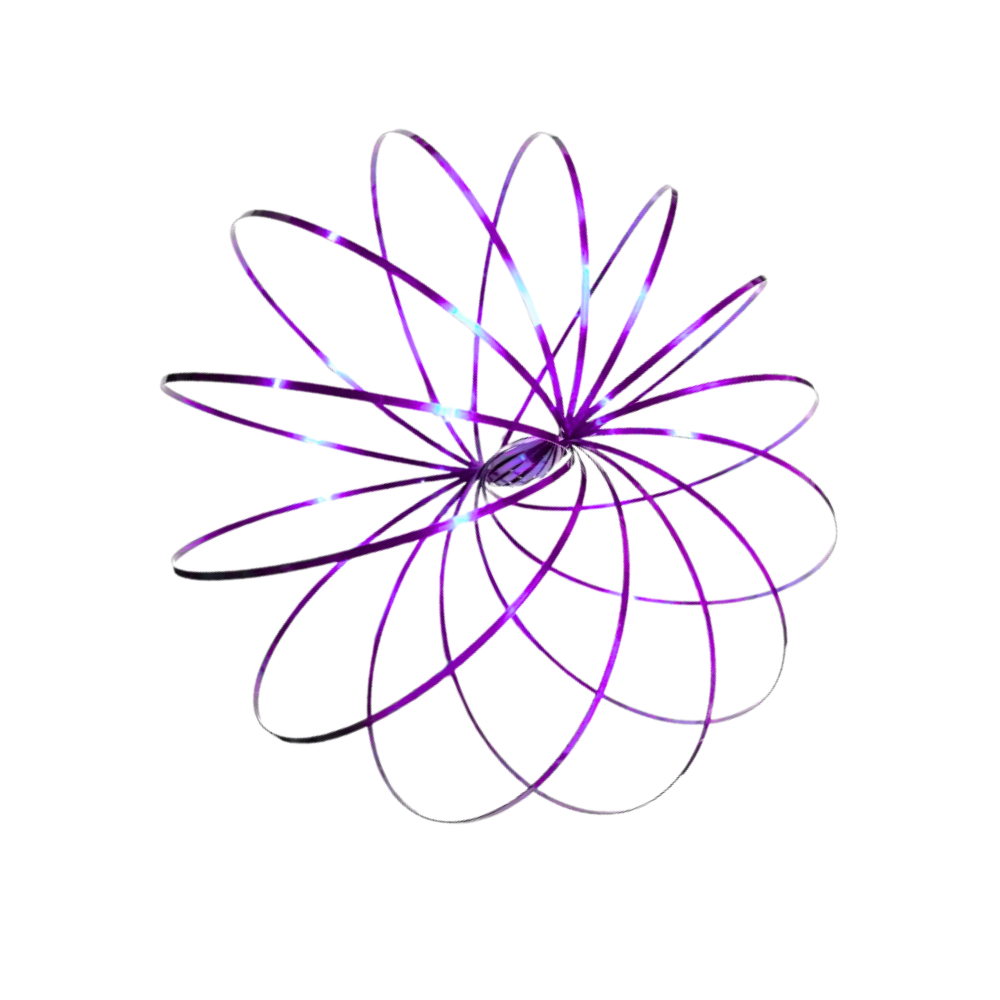 Bracelet spirale bras 3D en acier inoxydable -Violet - Ozerty