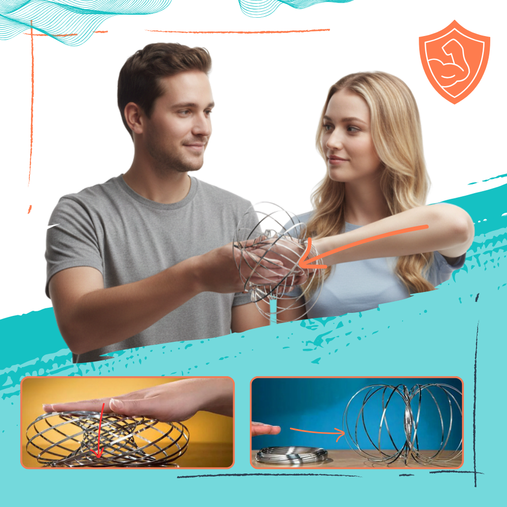 Bracelet spirale bras 3D en acier inoxydable - Ozerty