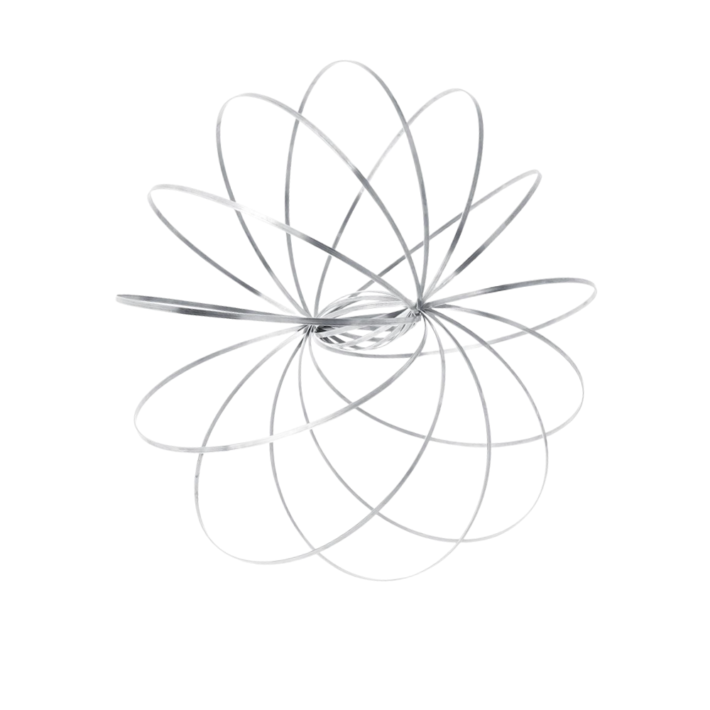 Bracelet spirale bras 3D en acier inoxydable -Argent - Ozerty