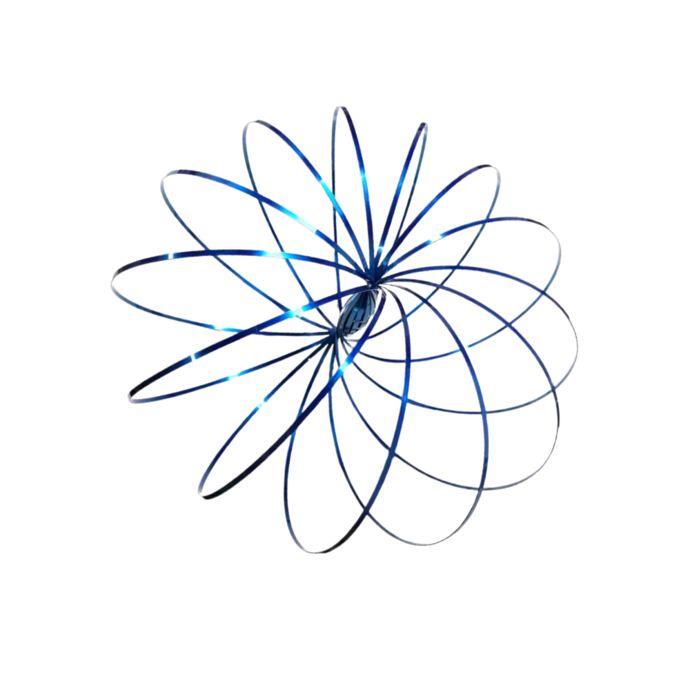 Bracelet spirale bras 3D en acier inoxydable -Bleu ciel - Ozerty