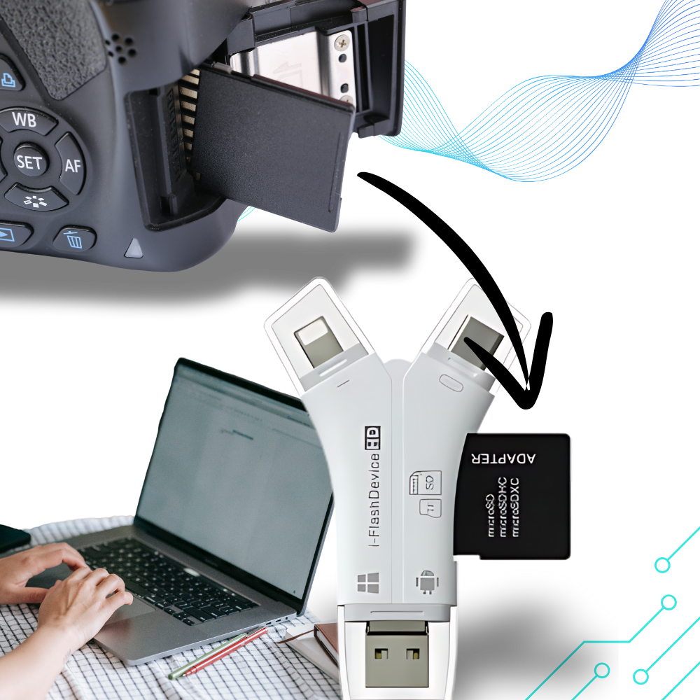 USB 4-en-1 pour téléphones - Ozerty