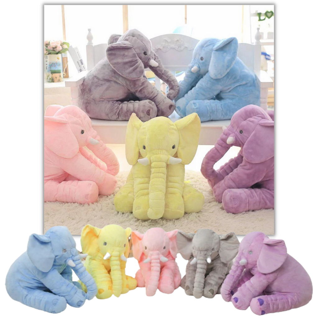 Large stuffed elephant