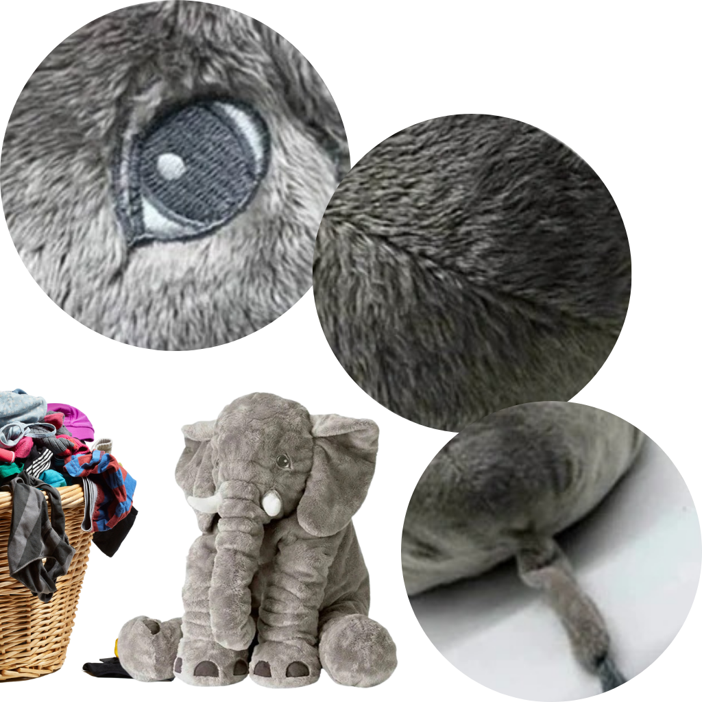 Large stuffed elephant