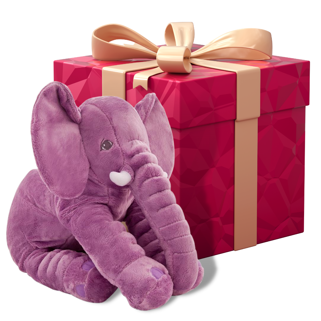Large stuffed elephant