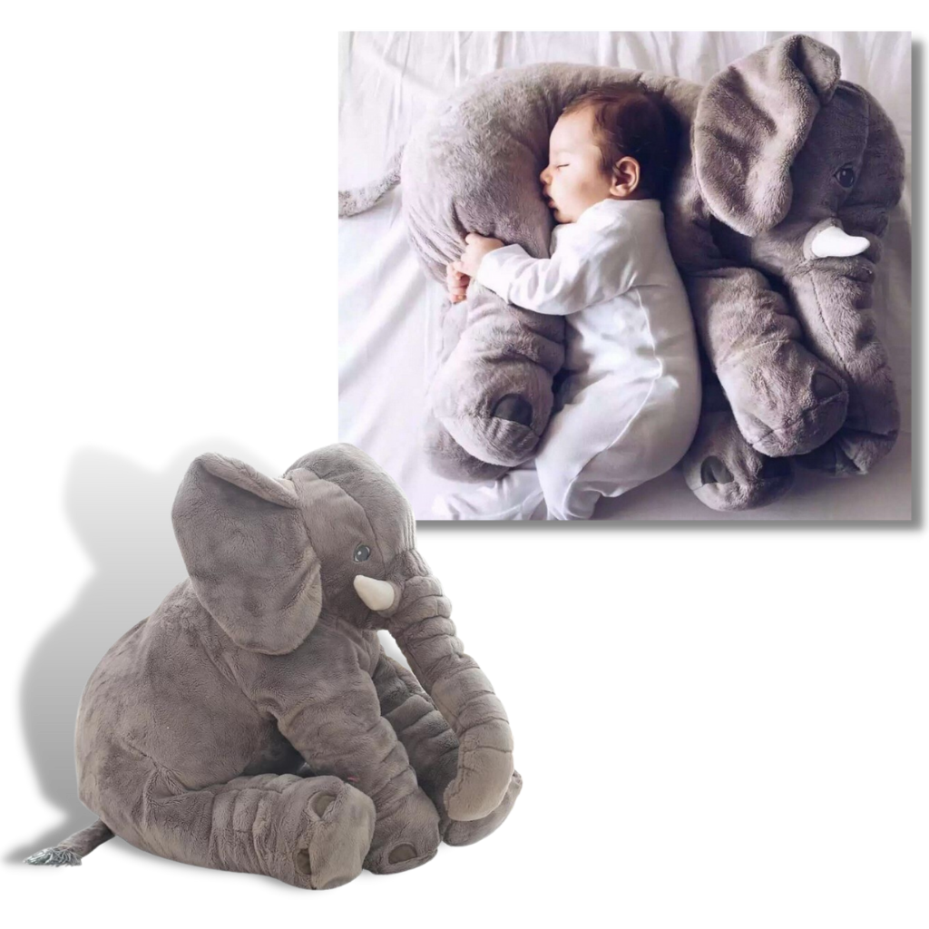 Large stuffed elephant