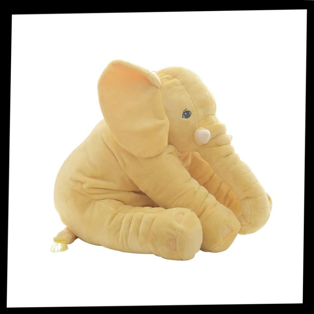 Large stuffed elephant