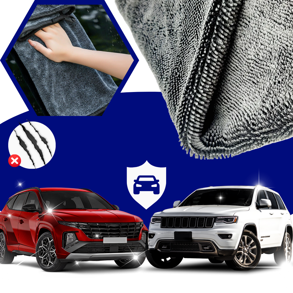 Serviette microfibre absorbante pour vitres - Ozerty