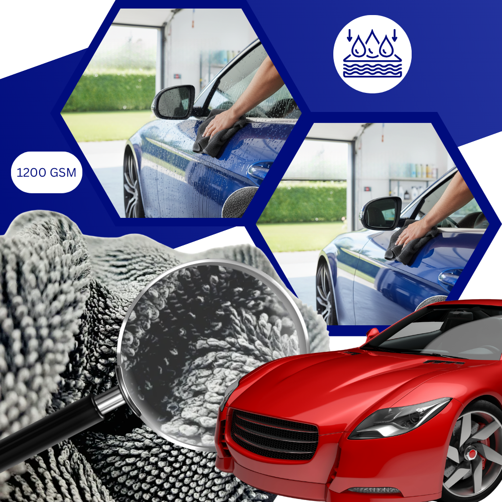 Serviette microfibre absorbante pour vitres - Ozerty