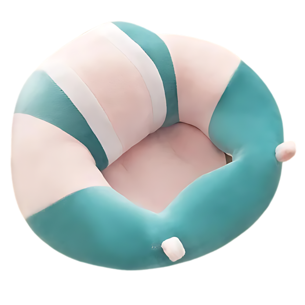 Coussin hygiénique réglable pour bébé
-Rayures bleues et roses - Ozerty