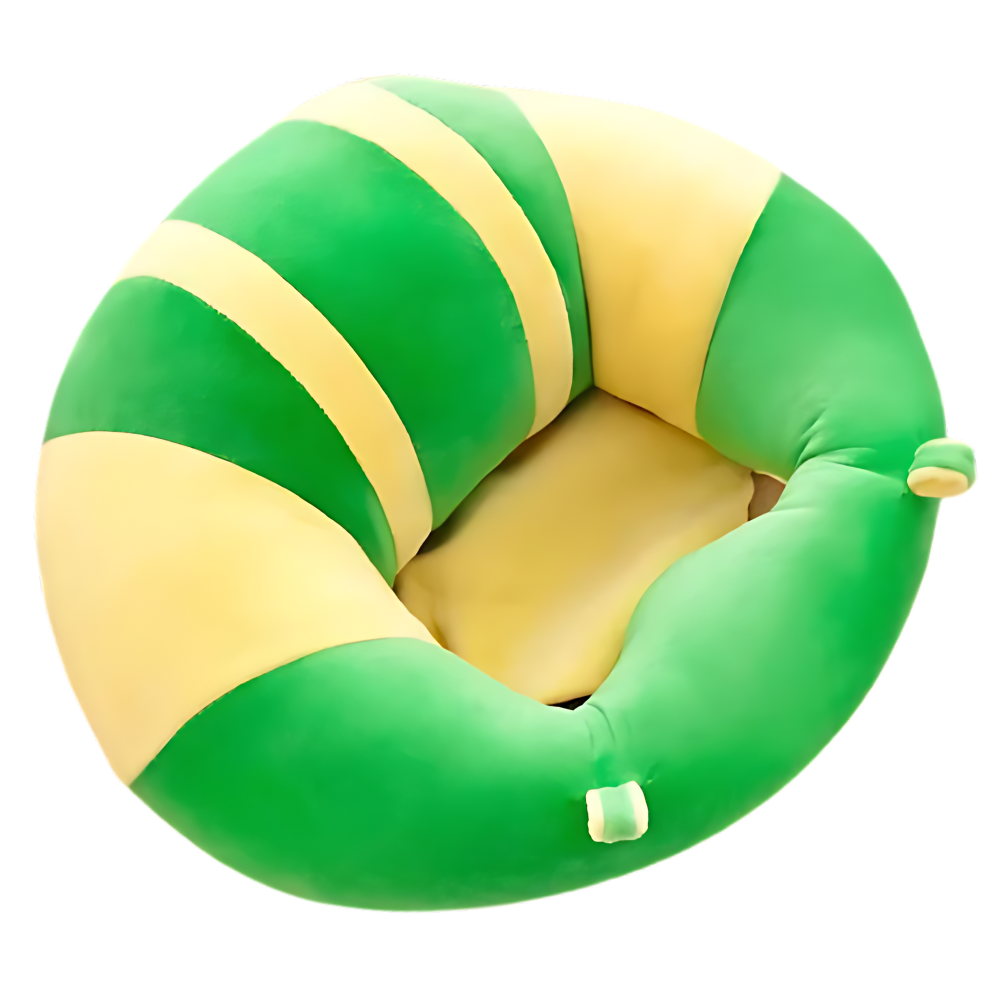 Coussin hygiénique réglable pour bébé
-Rayures vertes et jaunes - Ozerty