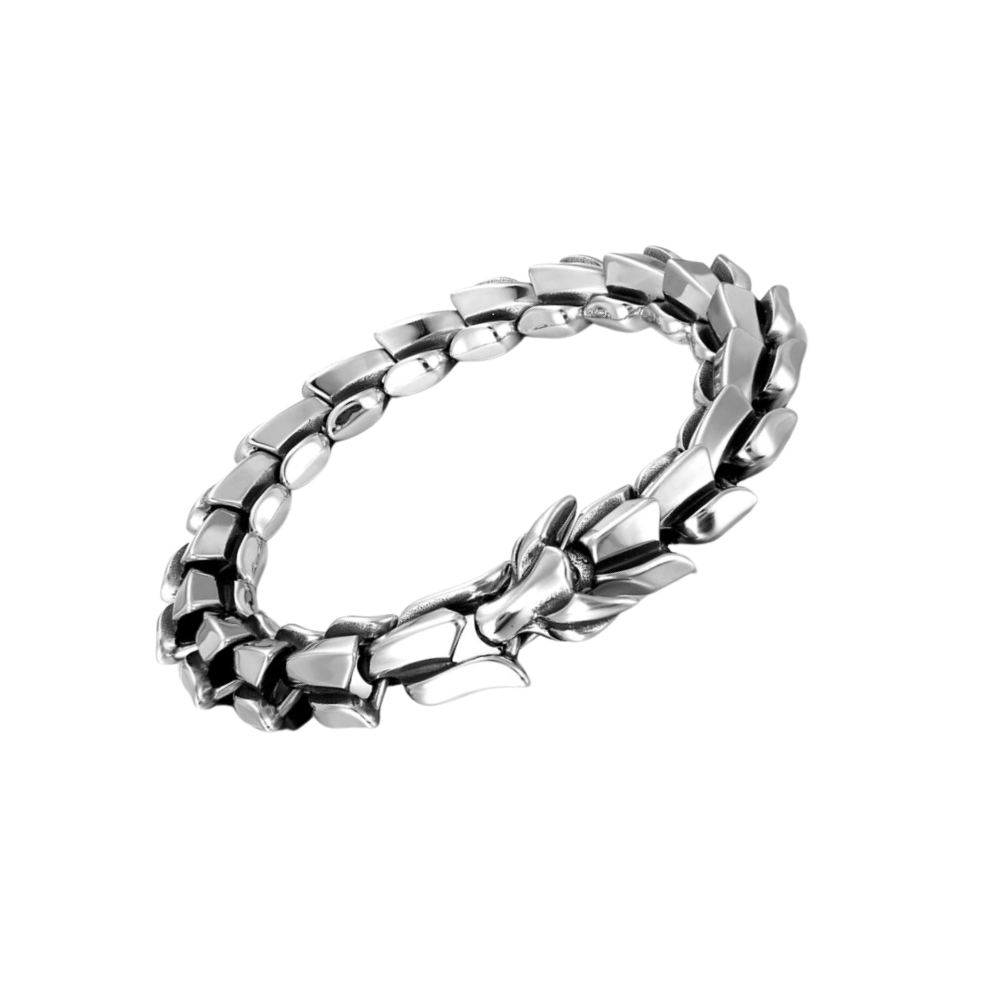 Bracelet réglable en forme de dragon de Midgard
-Argent - Ozerty