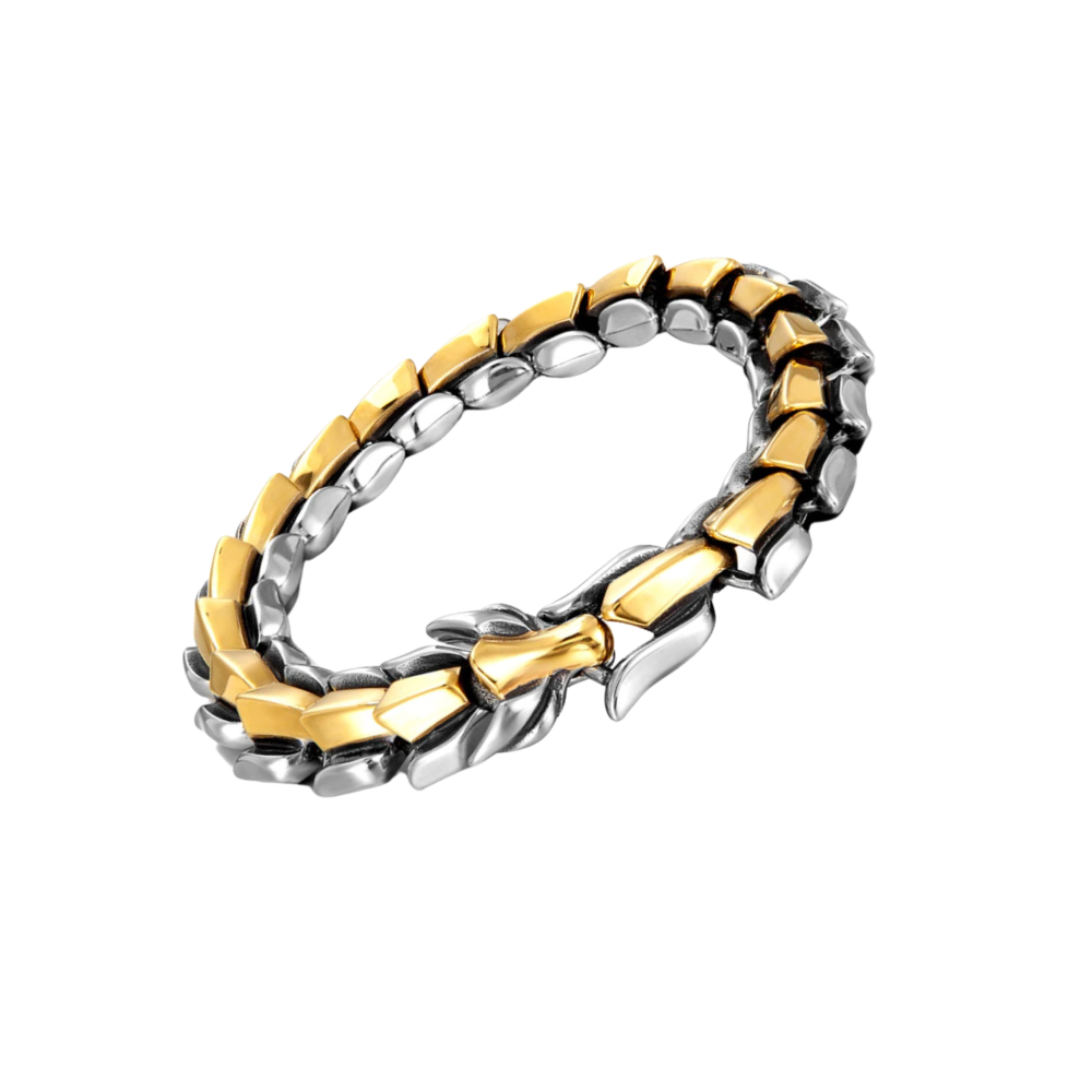 Bracelet réglable en forme de dragon de Midgard
-Or Argent - Ozerty