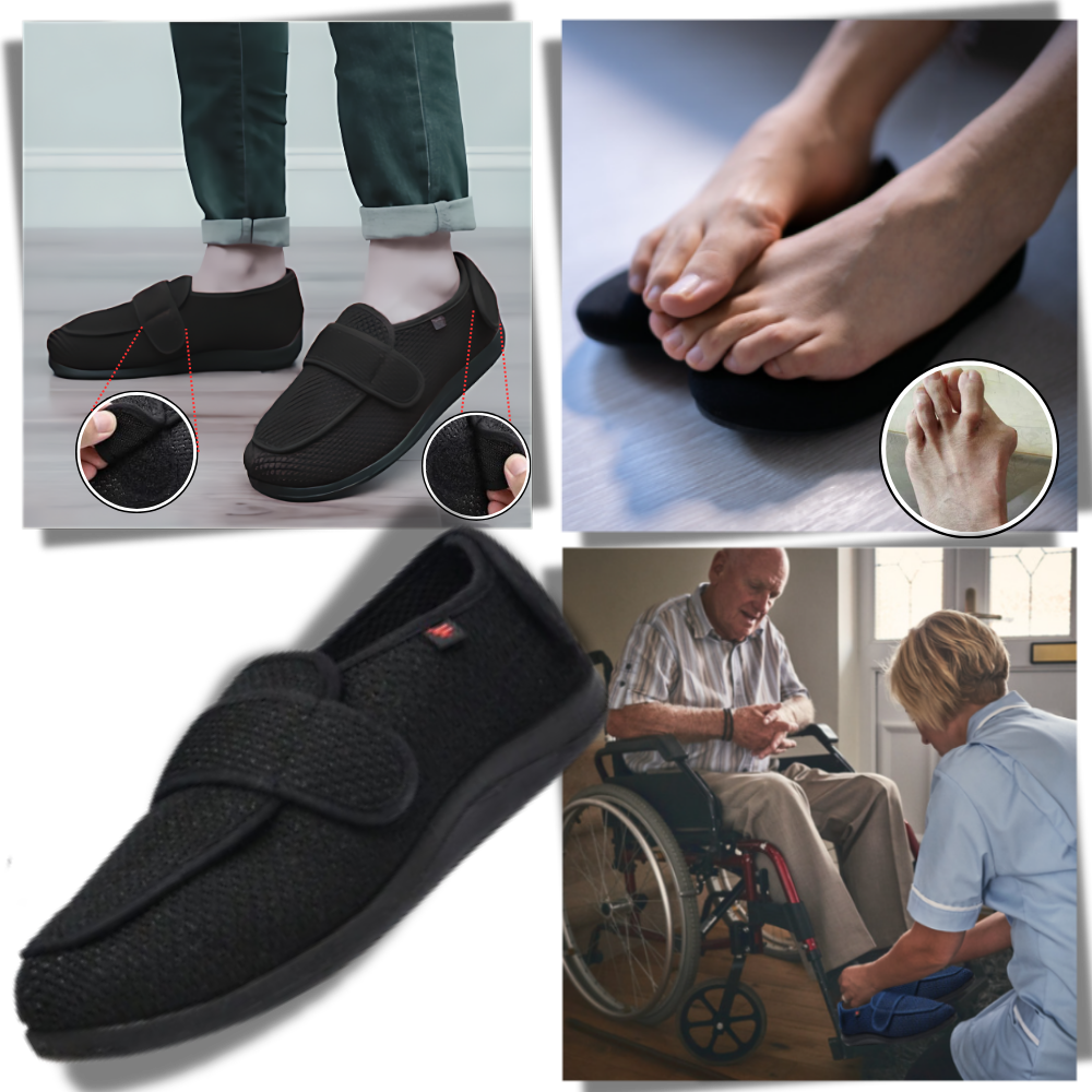 Chaussures orthopédiques ajustables pour pieds diabétiques
 - Ozerty