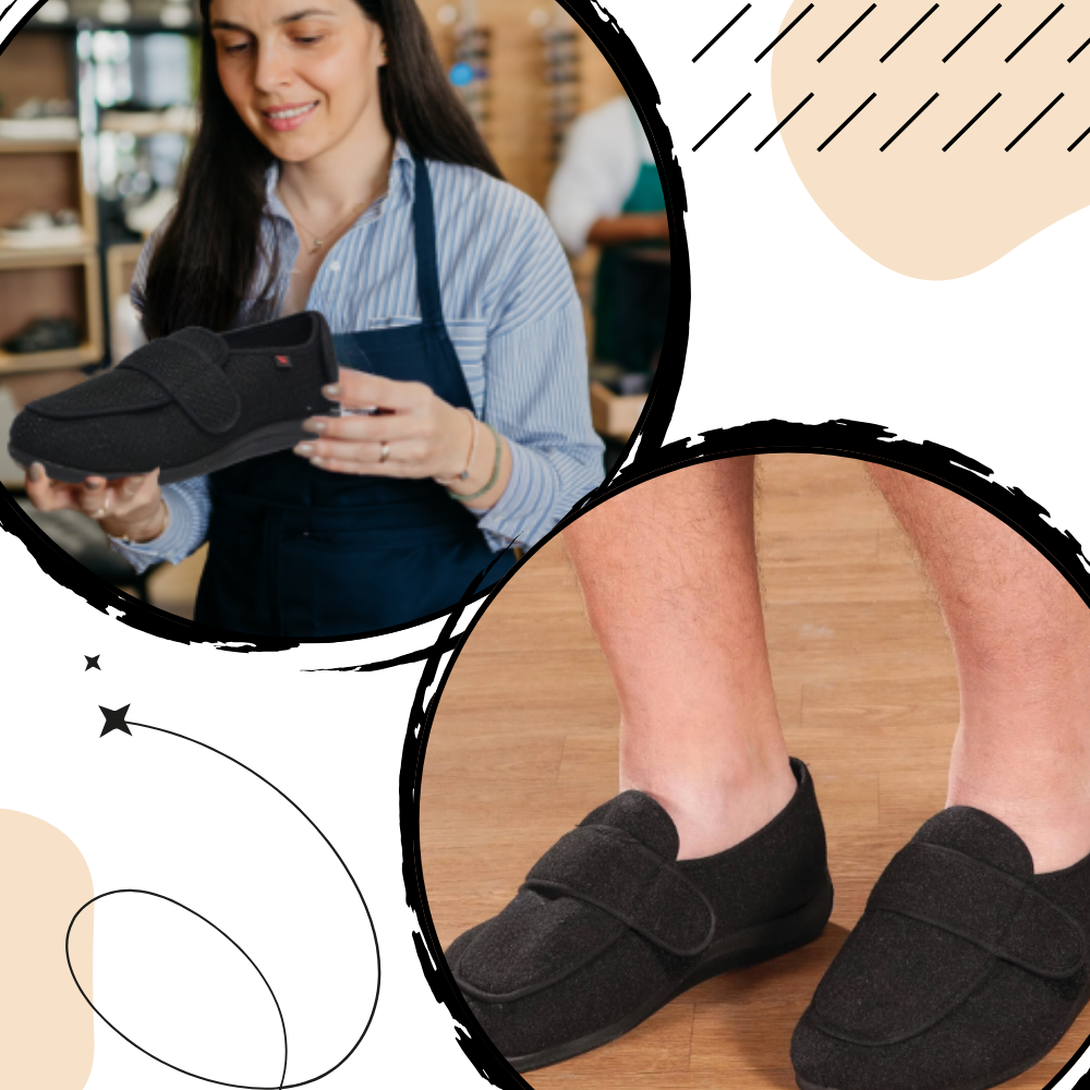 Chaussures orthopédiques ajustables pour pieds diabétiques
- Ozerty