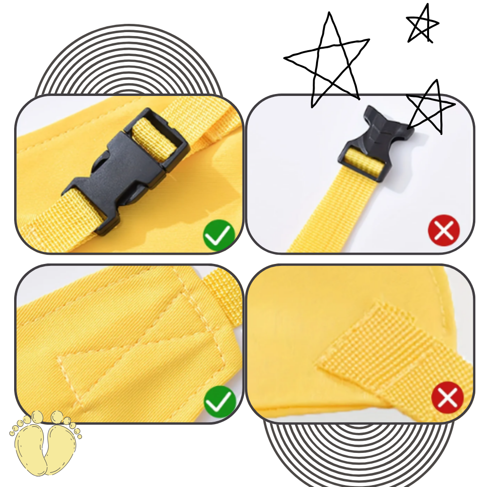 Harnais réglable pour chaise haute 
 - Ozerty