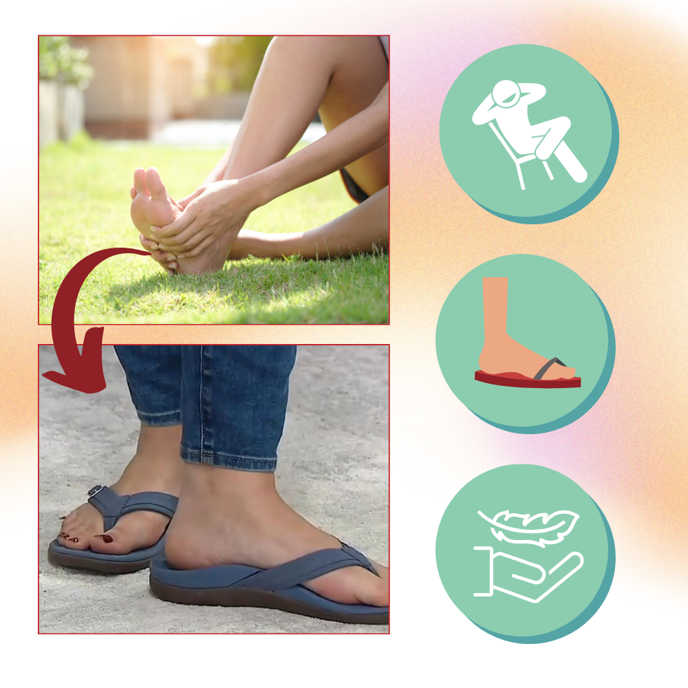 Tongs orthopédiques à brides réglables - Ozerty