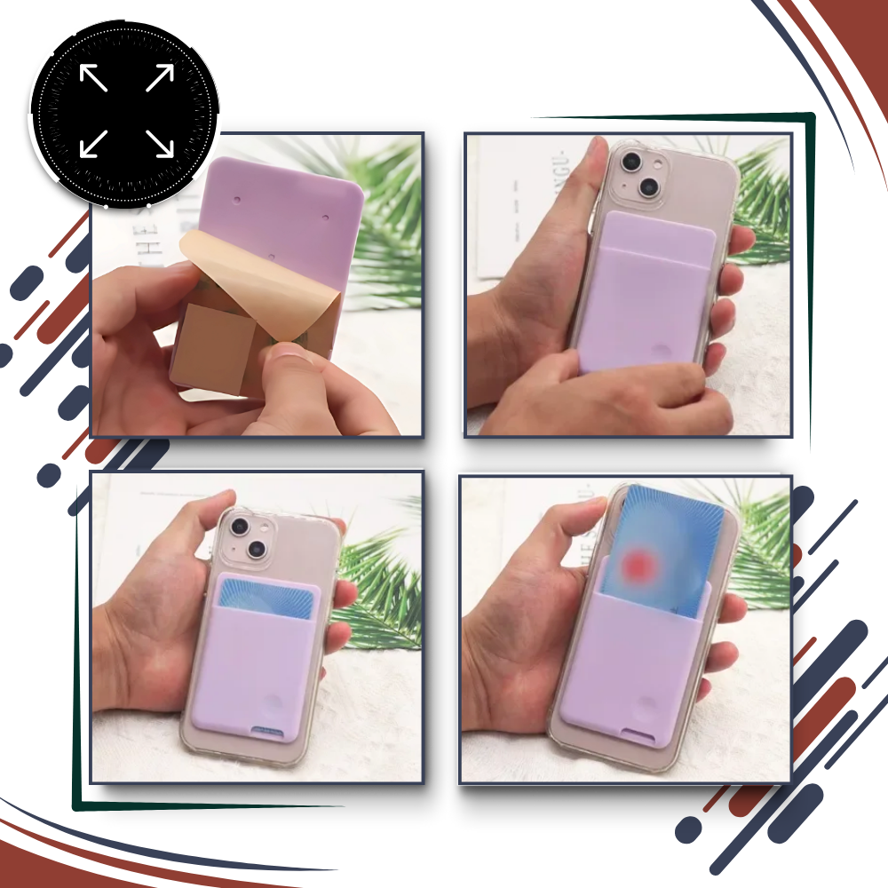 Porte-cartes adhésif pour téléphone - Ozerty