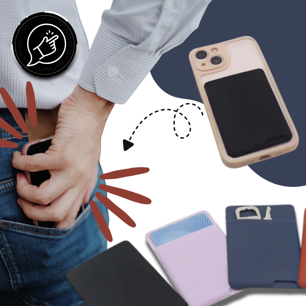 Porte-cartes adhésif pour téléphone - Ozerty
