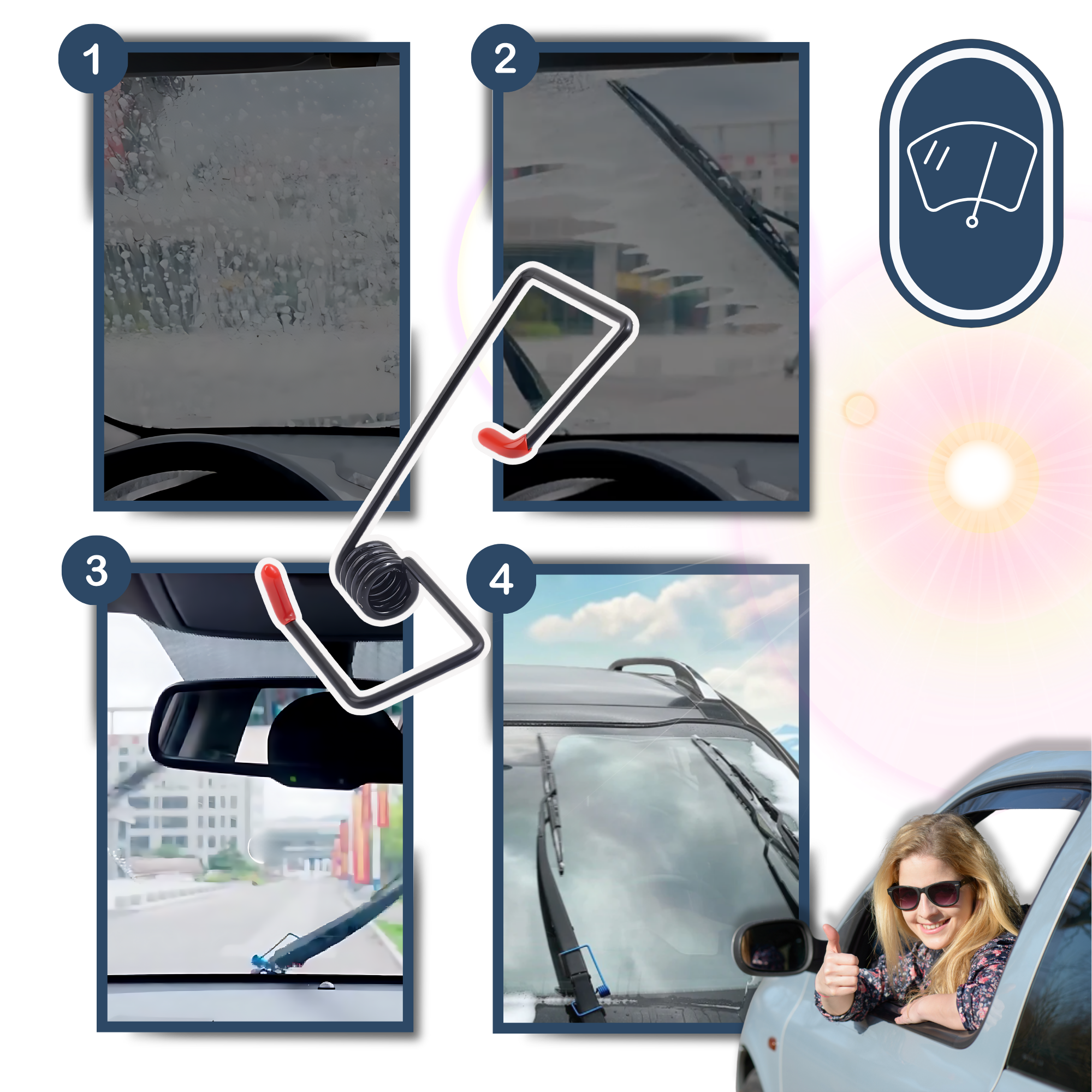 Bras d'essuie-glace de voiture à visibilité par tout temps
- Ozerty