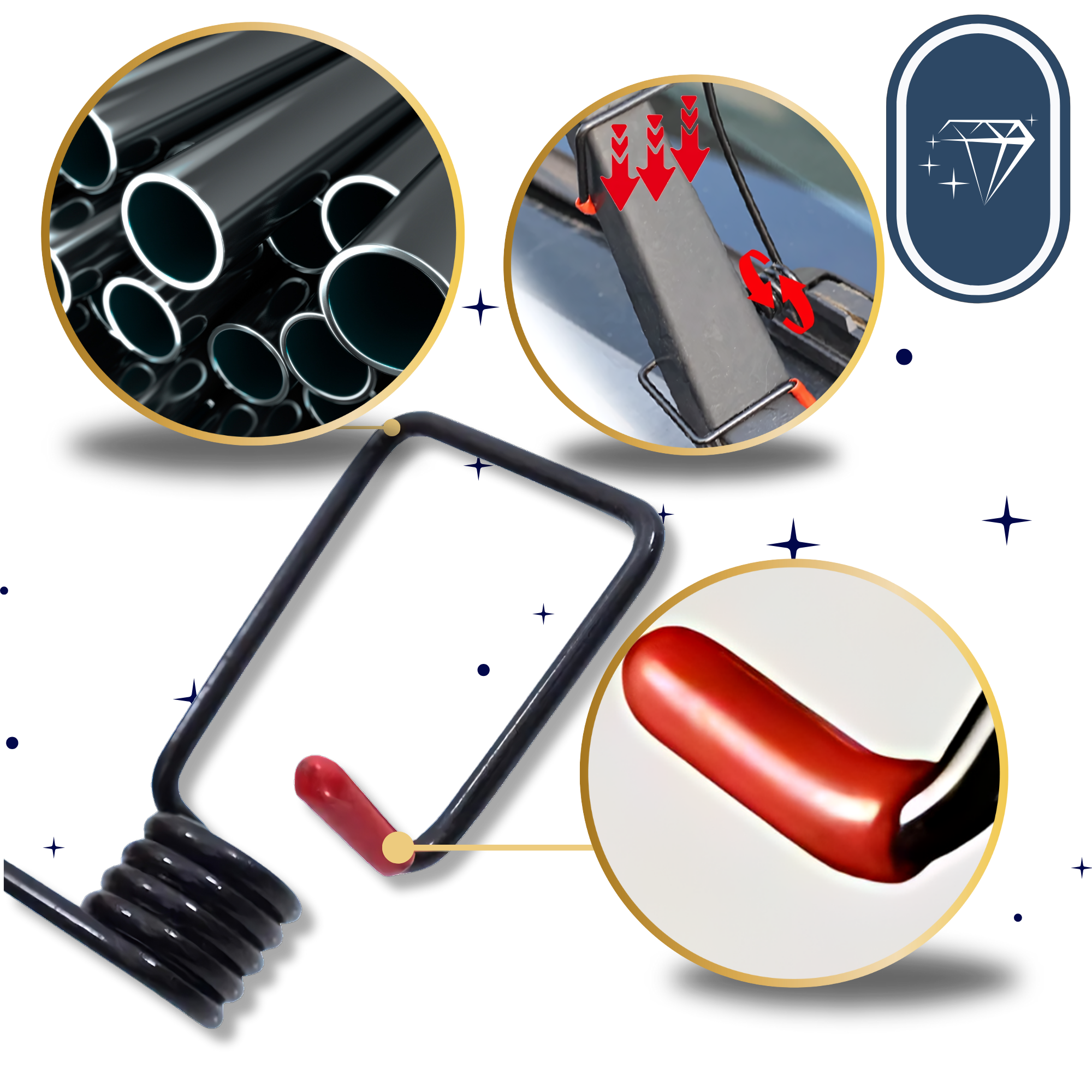 Bras d'essuie-glace de voiture à visibilité par tout temps
- Ozerty