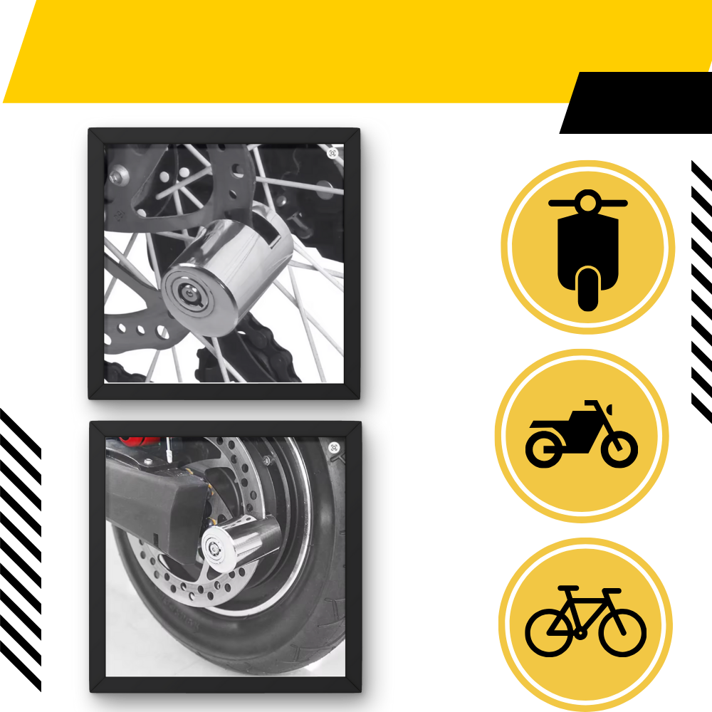 Antivol bloque disque en aluminium pour vélo - Ozerty