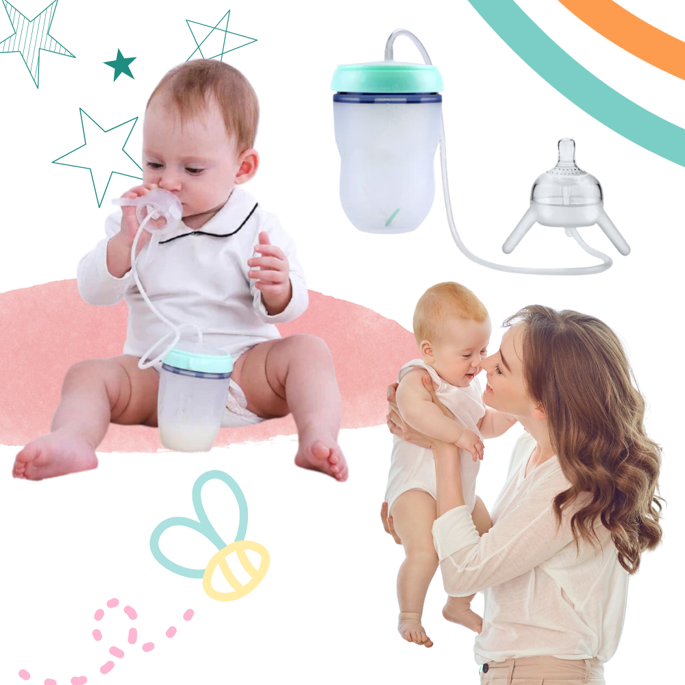 Biberon auto-alimenté avec valve anti-colique - Ozerty