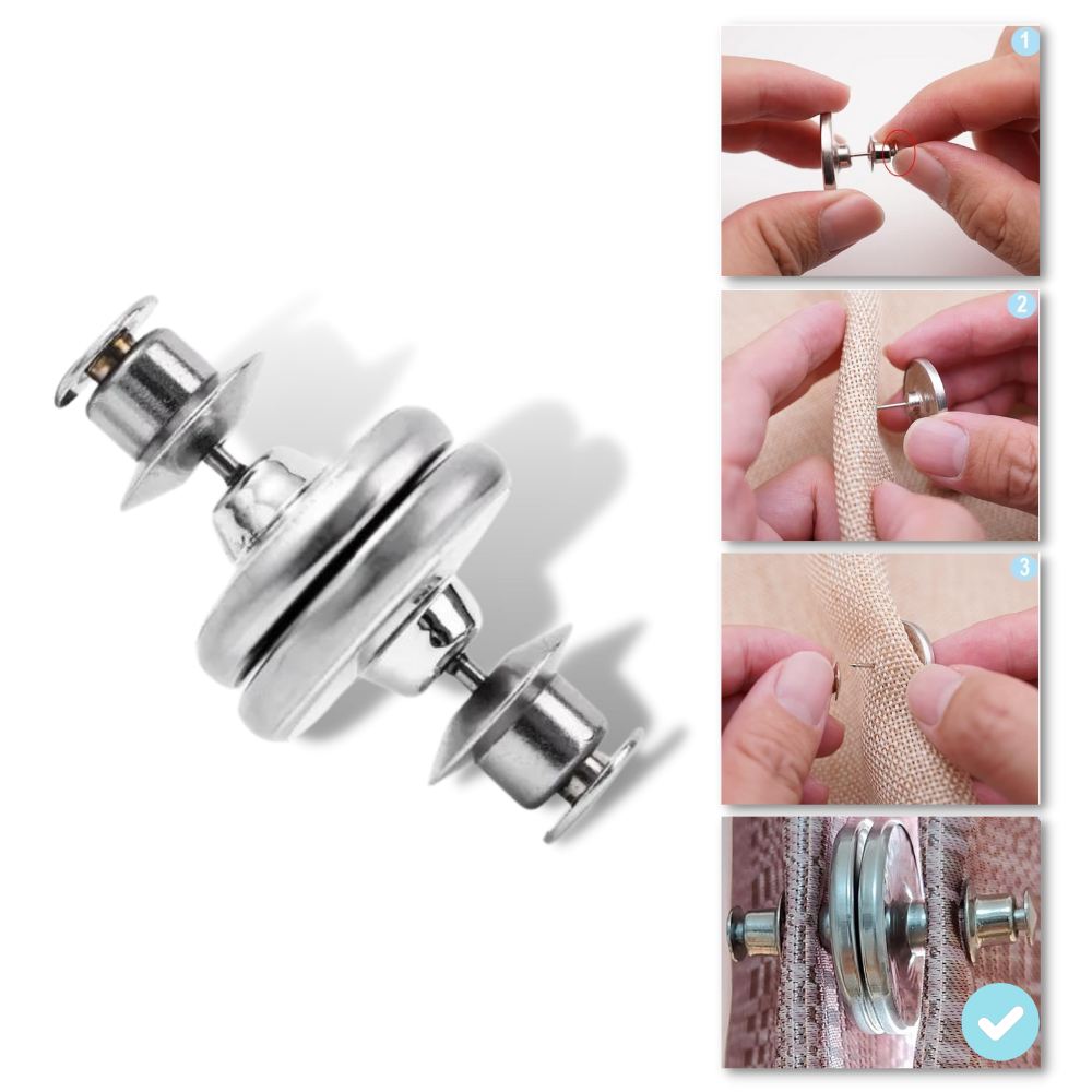 Clips magnétiques anti-fuite de lumière pour rideaux
- Ozerty