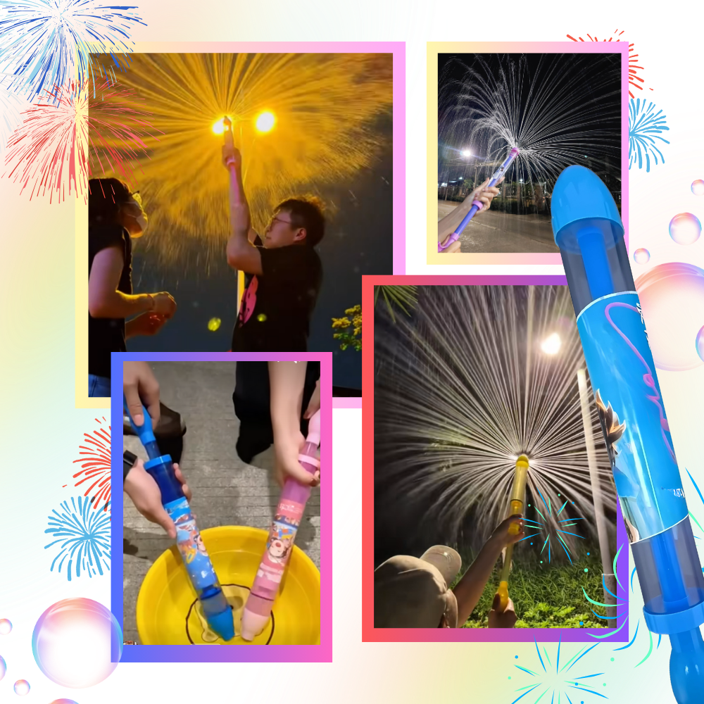 Pistolet à Eau Effet Feu D'Artifice - Ozerty