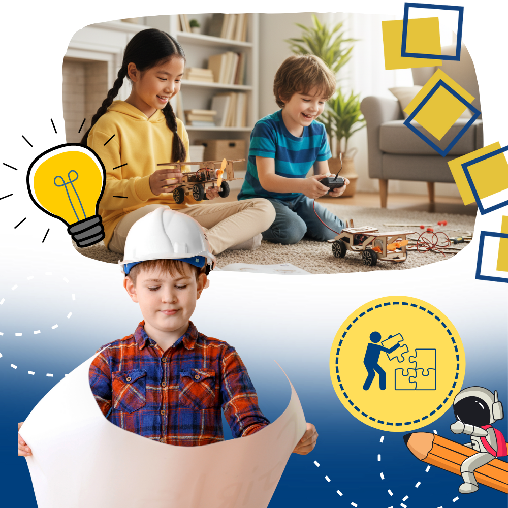 Jouet d'apprentissage construction en bois à assembler - Ozerty