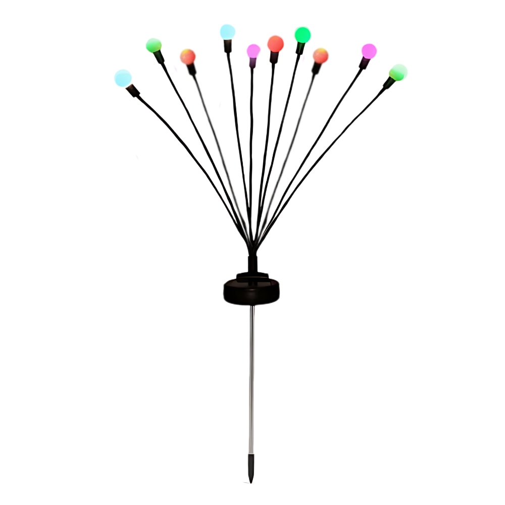 Lumières solaires à LED automatiques étanches pour extérieur  -Multicouleur - Ozerty