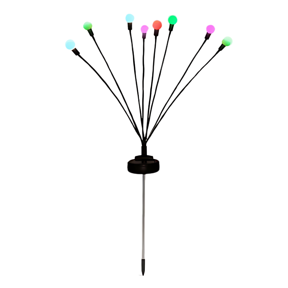 Lumières solaires à LED automatiques étanches pour extérieur  -Multicouleur - Ozerty