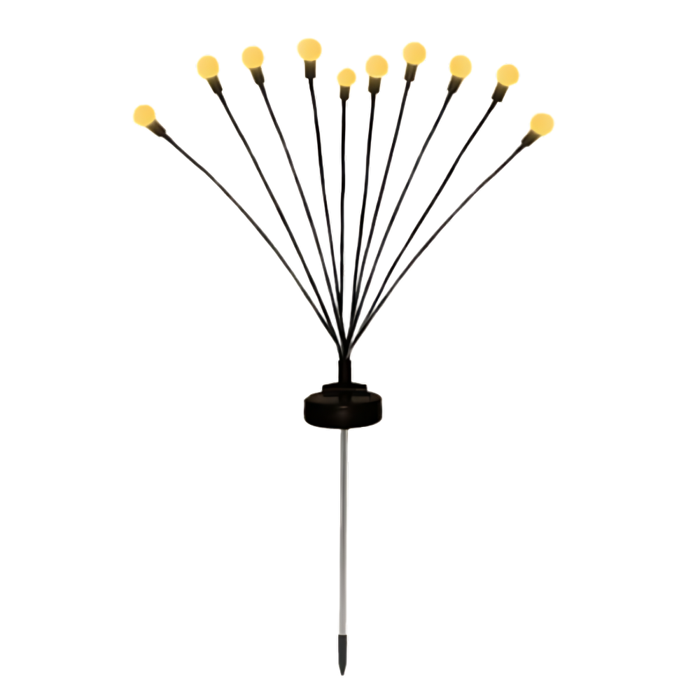 Lumières solaires à LED automatiques étanches pour extérieur  -Blanc chaud - Ozerty