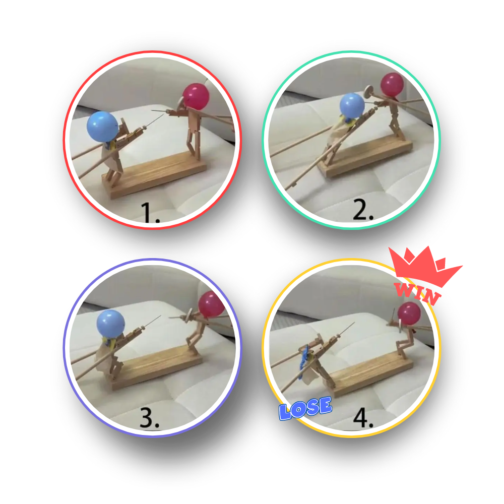 Jeu d'escrime avec ballons en bambou
 - Ozerty